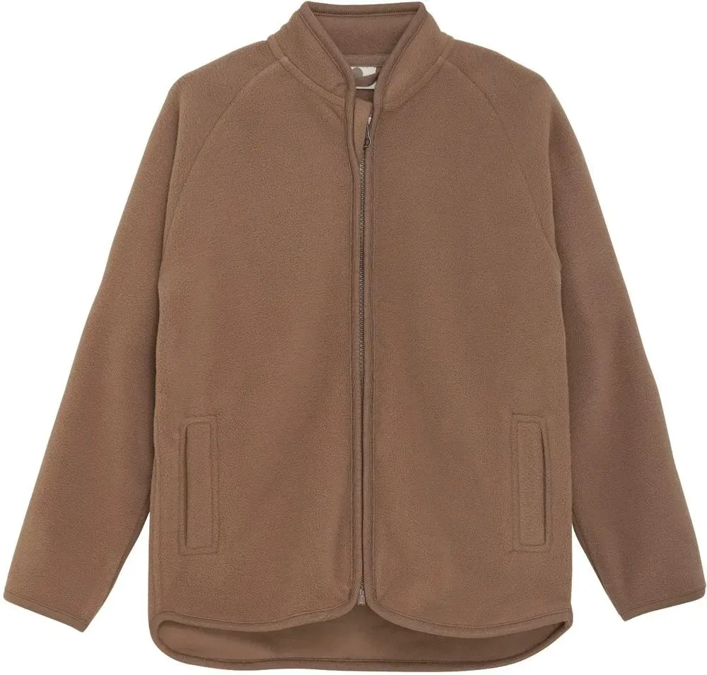 Детская флисовая куртка/флисовый свитер "Jacket Fleece" коричневого цвета En Fant