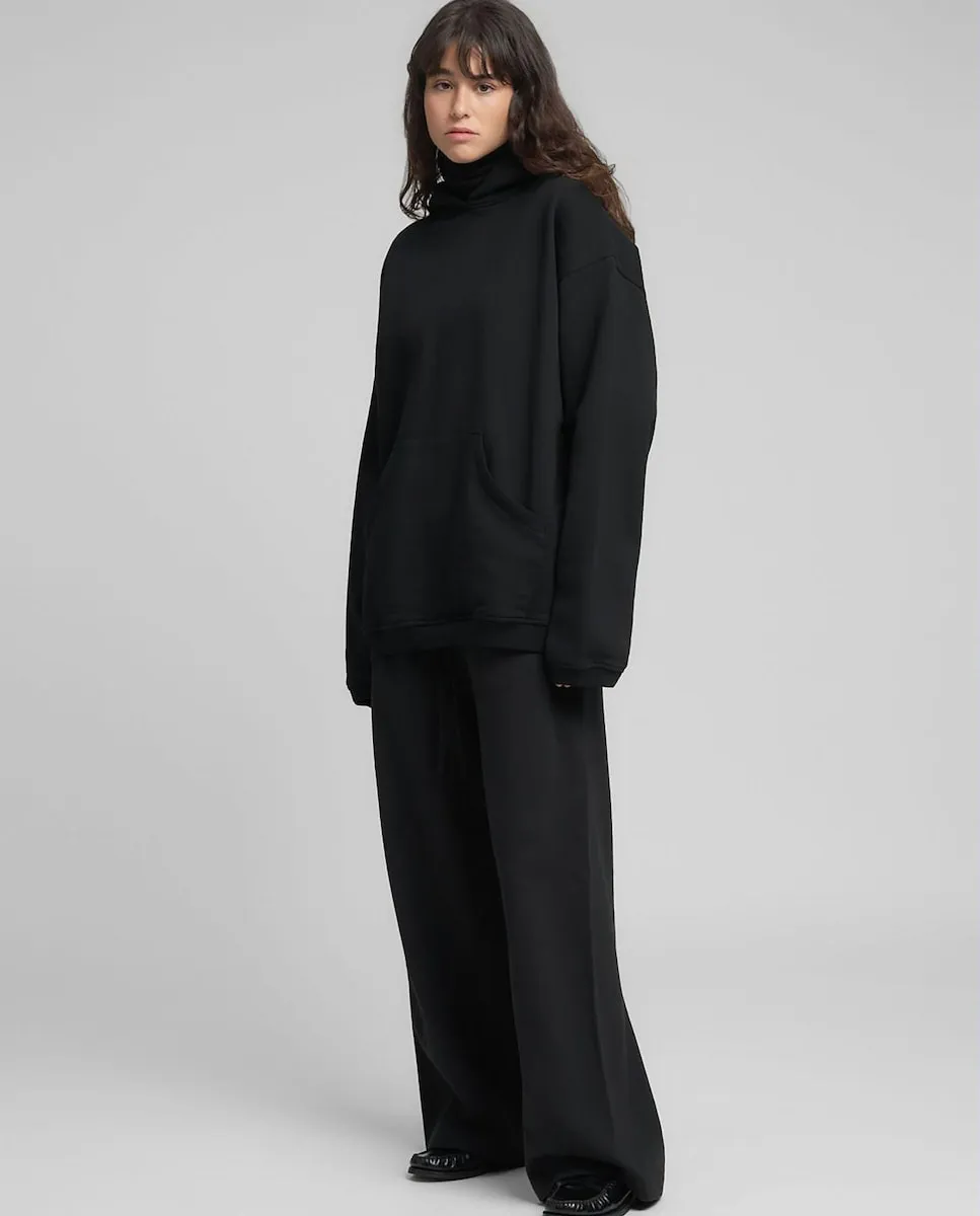 

Женская толстовка с капюшоном и карманом-кенгуру Replay, черный