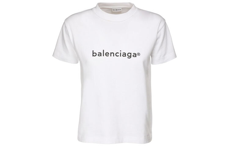 Футболка женская Balenciaga классическая, белый