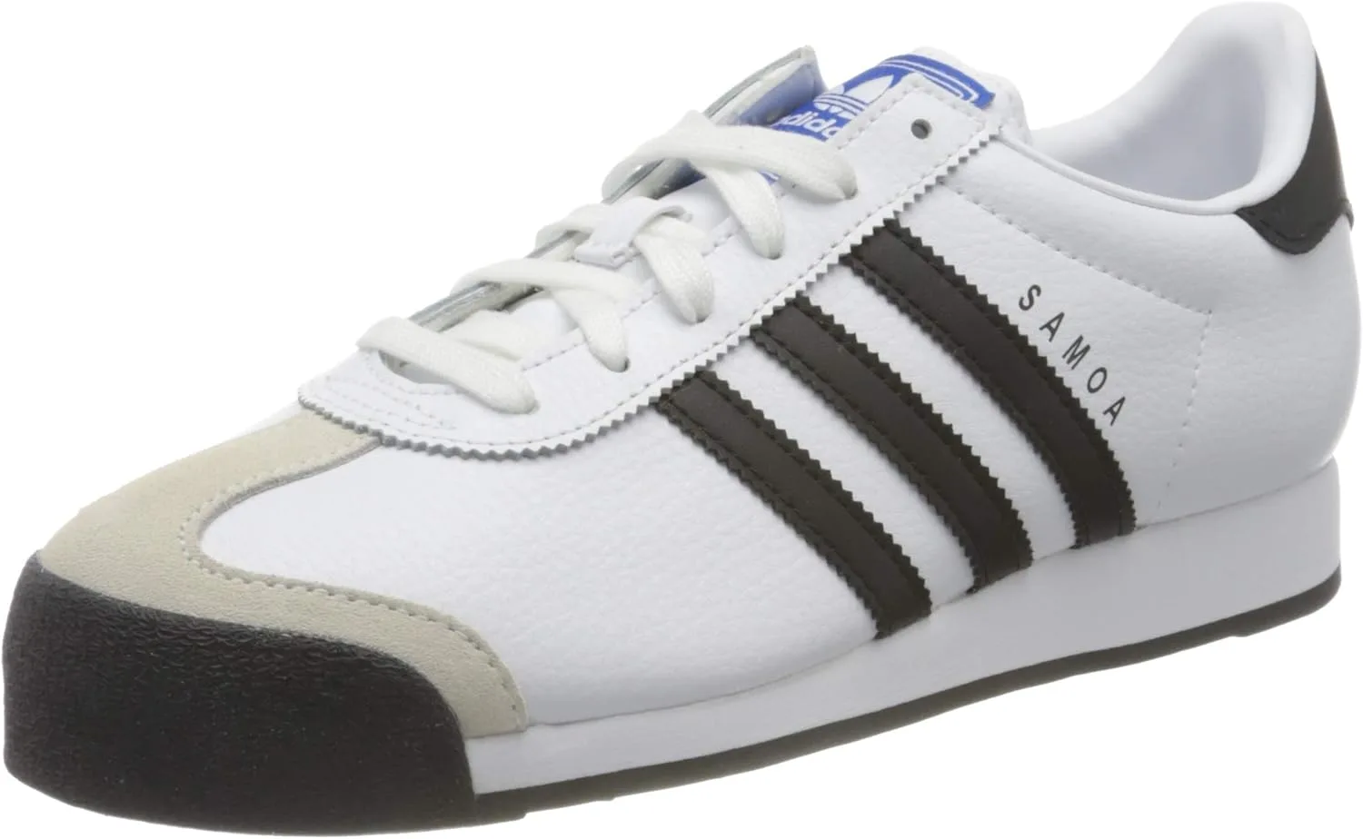 Мужские беговые кроссовки Adidas 675033, белые с черными элементами