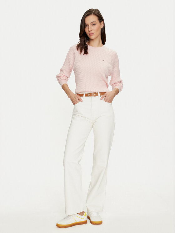 Джинсы relaxed fit WW0WW42194 Tommy Hilfiger, экрю — фото 2