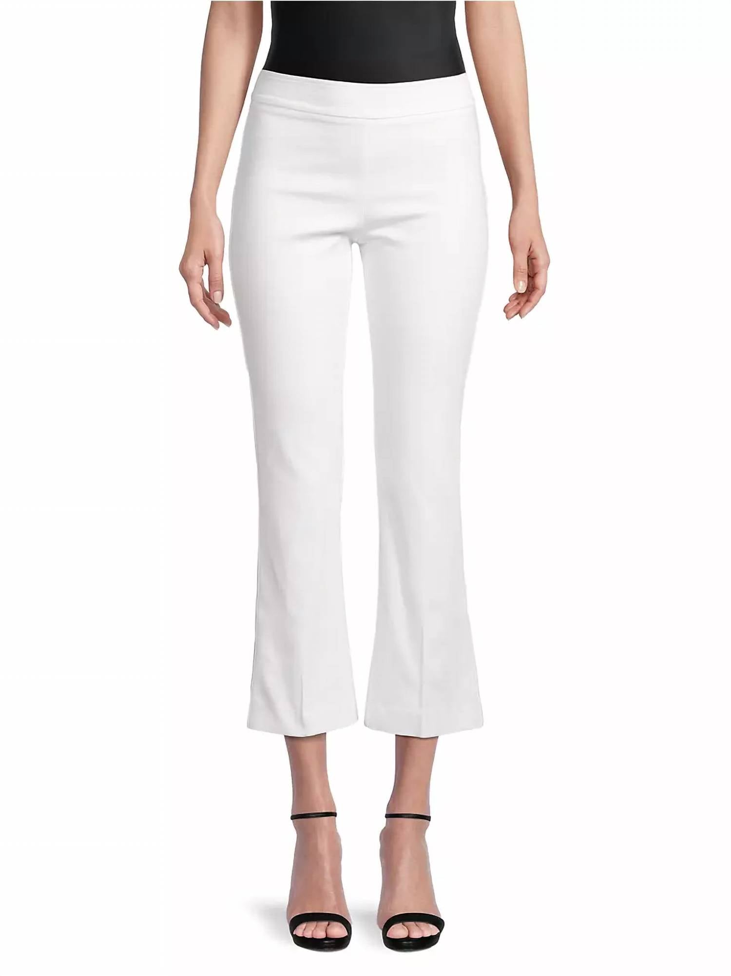 

Укороченные расклешенные брюки Leo Ponti Jersey в цвете Off-White Avenue Montaigne