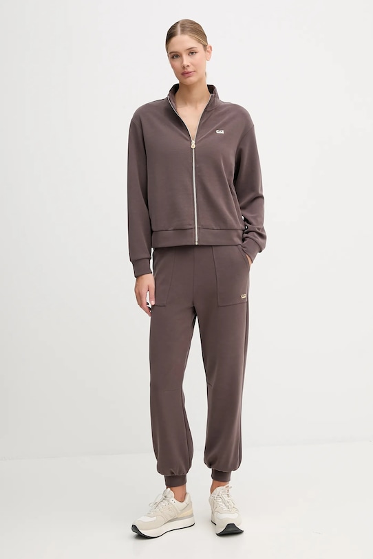 

Толстовка Ea7 Emporio Armani, коричневый