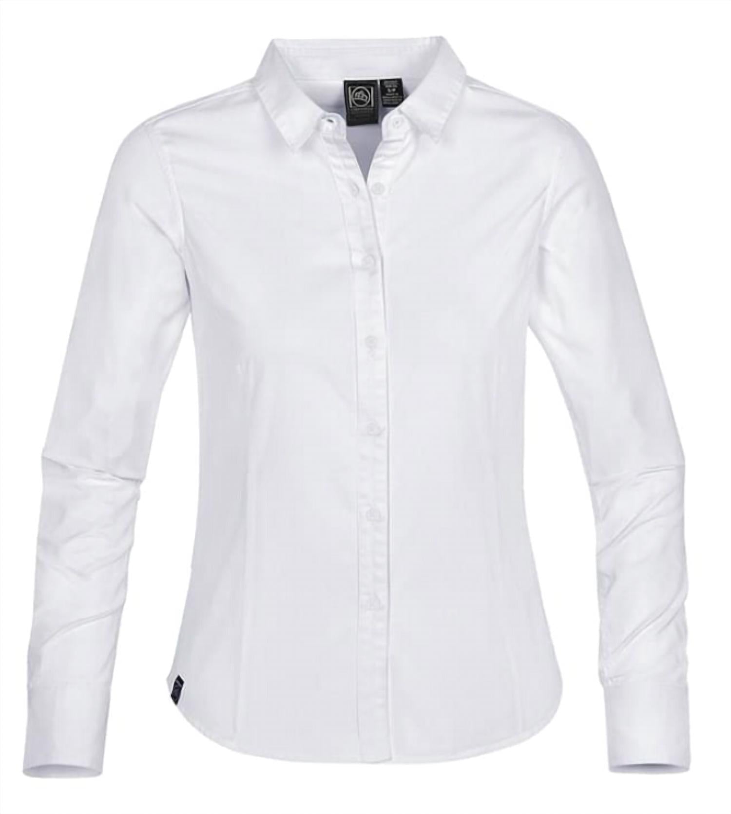 

Женская блузка Lexington из белого шамбрэ Stormtech