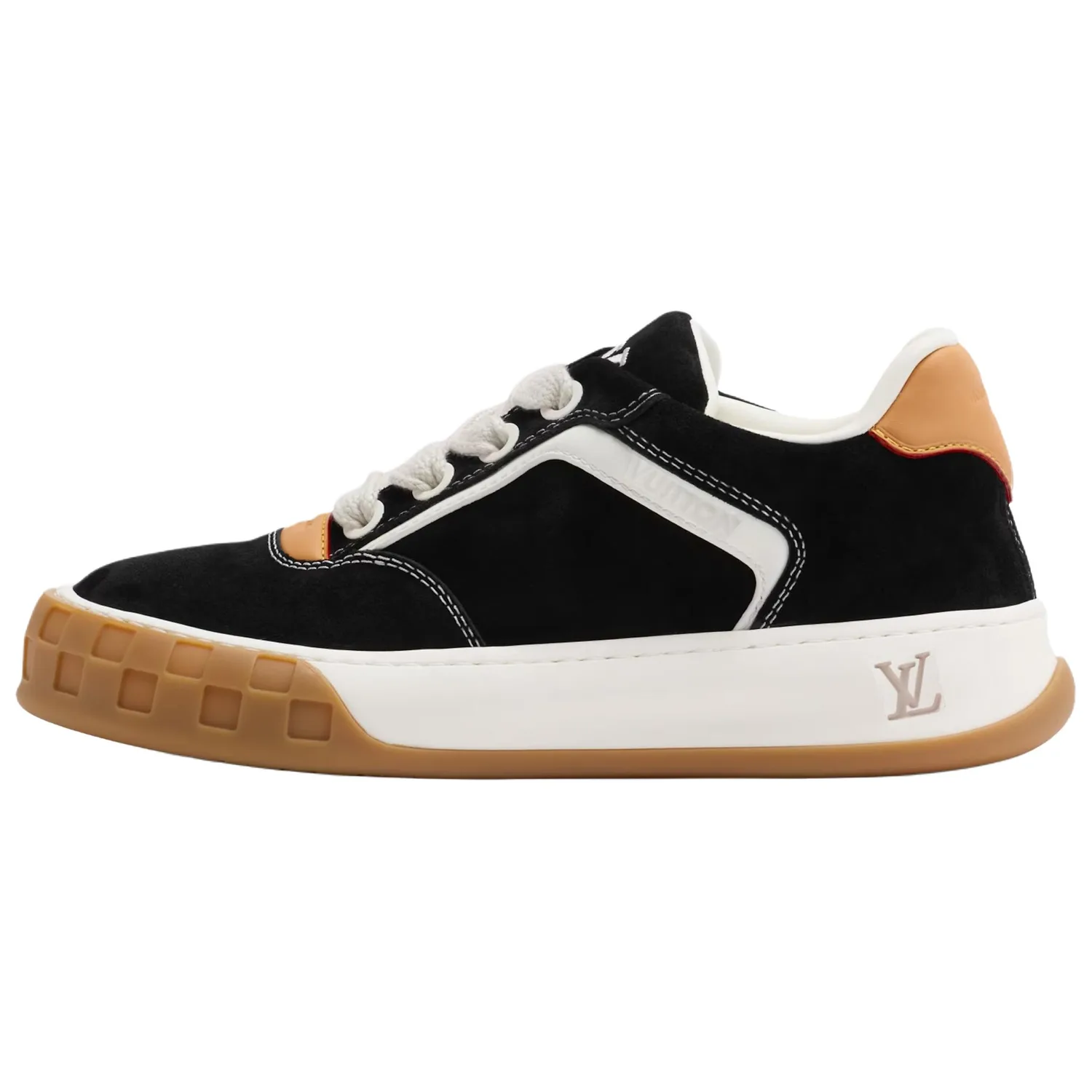 LOUIS VUITTON Кроссовки скейтерские мужские Tilted Low top черные