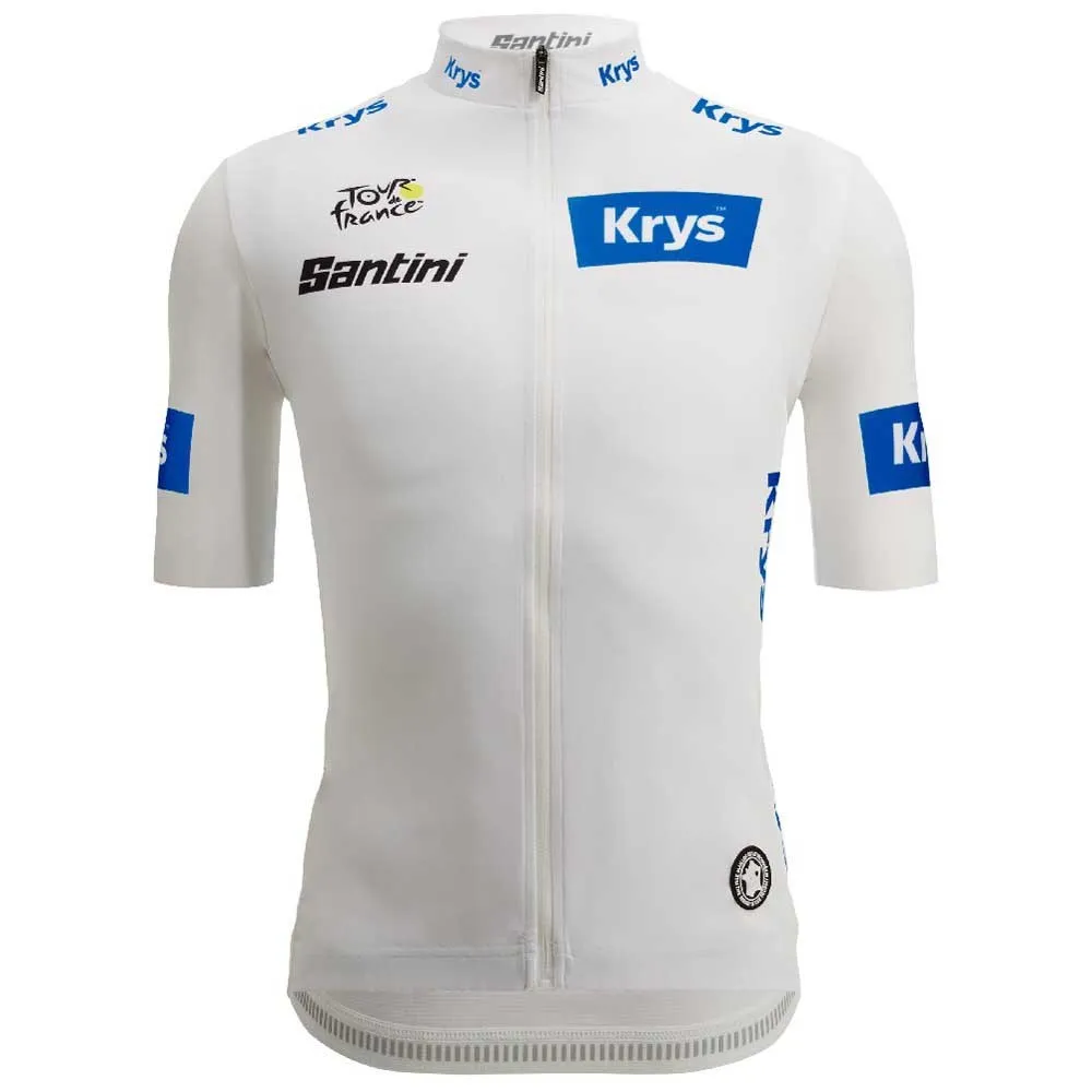 

Джерси Santini Tour De France белый 2025 short sleeve, белый
