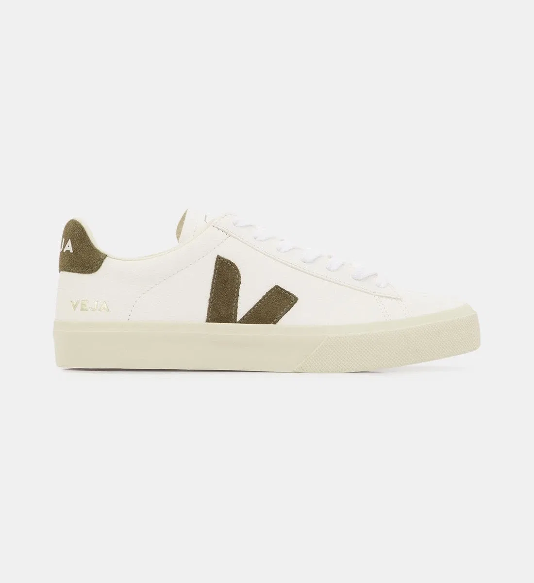 Низкие кроссовки Campo Chromefree из кожи VEJA, хаки