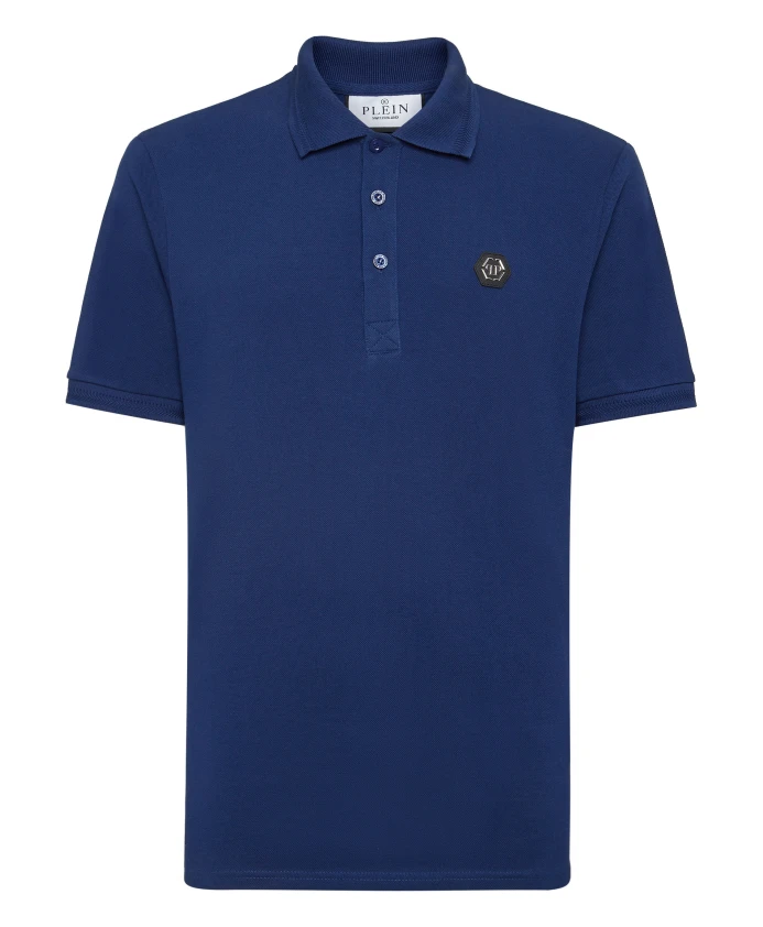 

Футболка-Поло ss готический плейн Philipp Plein, синий