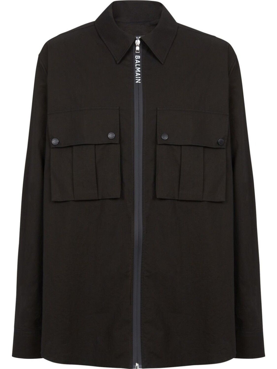 

Balmain рубашка на молнии, черный