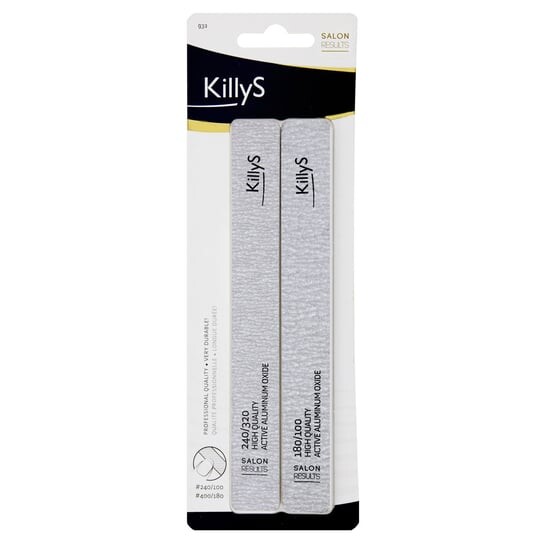

Пилочка для ногтей 180/100 и 240/320, 2 шт. Killys, SalonResults
