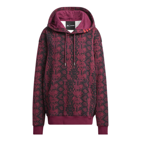 

Толстовка adidas originals x IVY PARK Crossover Casual Printing Hooded Long Sleeves Red, мультиколор