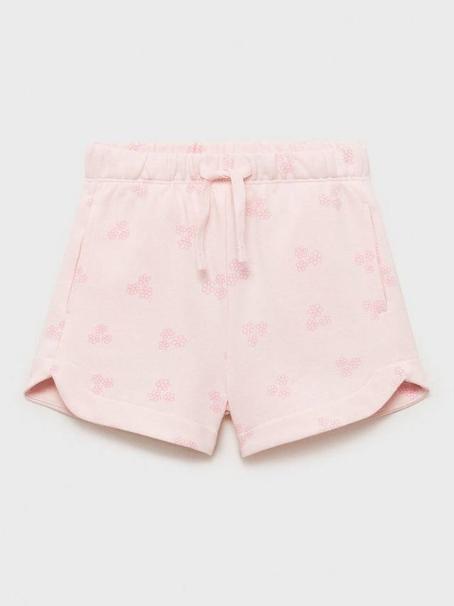 

Детские хлопковые шорты Bingo с кулиской Mango, Pink
