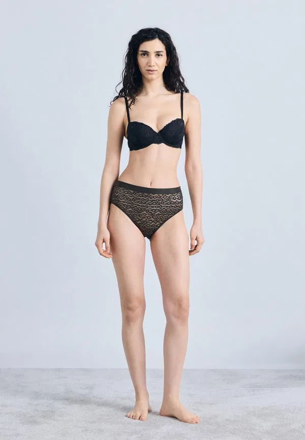 Современные трусы с леопардовым принтом Tommy Hilfiger, Black — фото 2