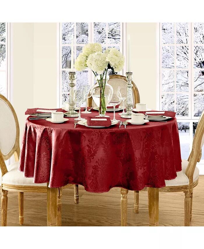 

Овальная скатерть Barcelona Damask, 60 x 84 дюйма Elrene, красный