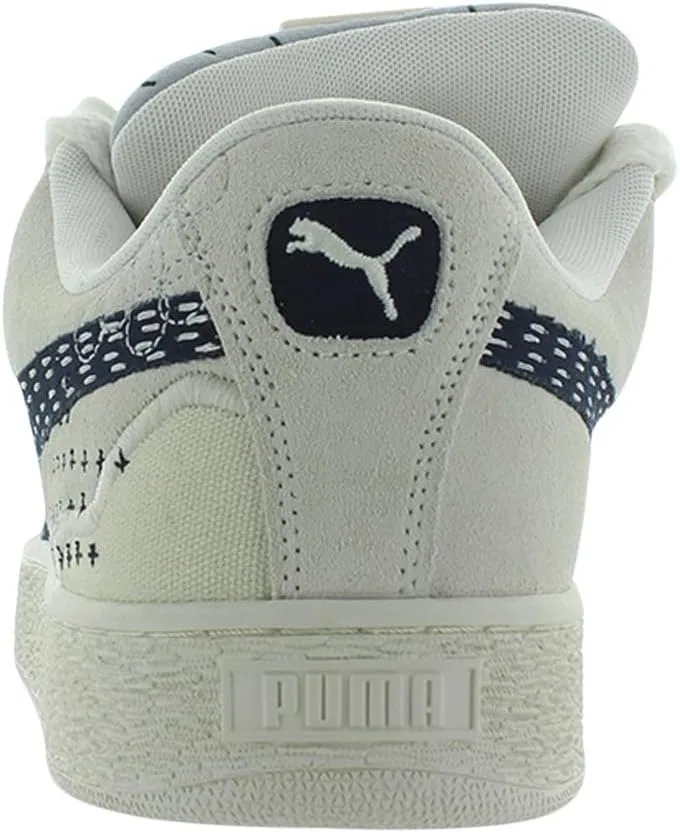 Кроссовки PUMA Suede XL, цвет Warm White/Vapor Gray/White-white — фото 4