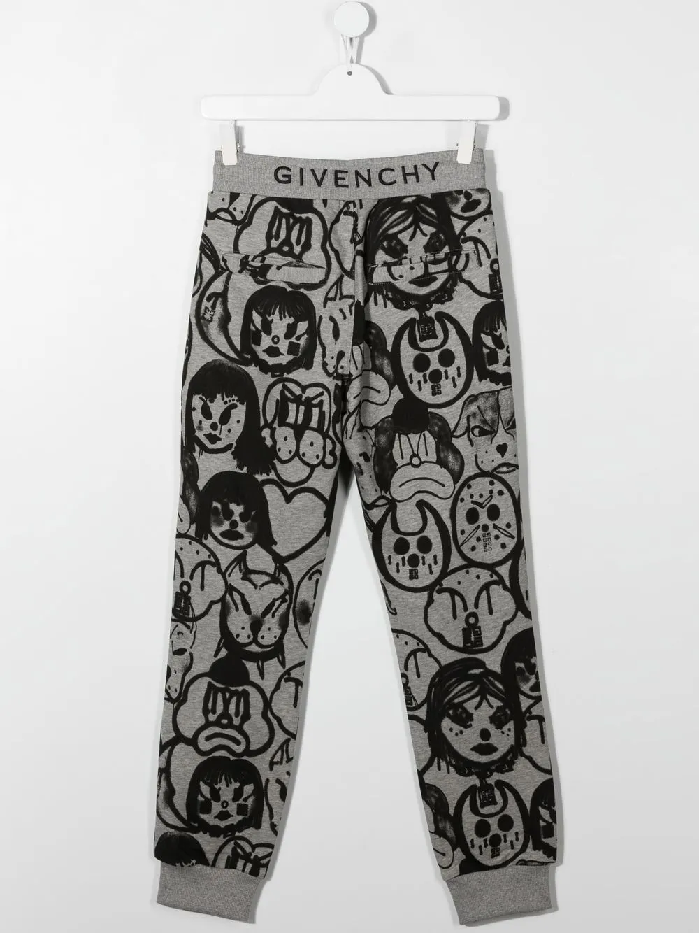 Спортивные брюки с графичным принтом Givenchy Kids, серый — фото 2