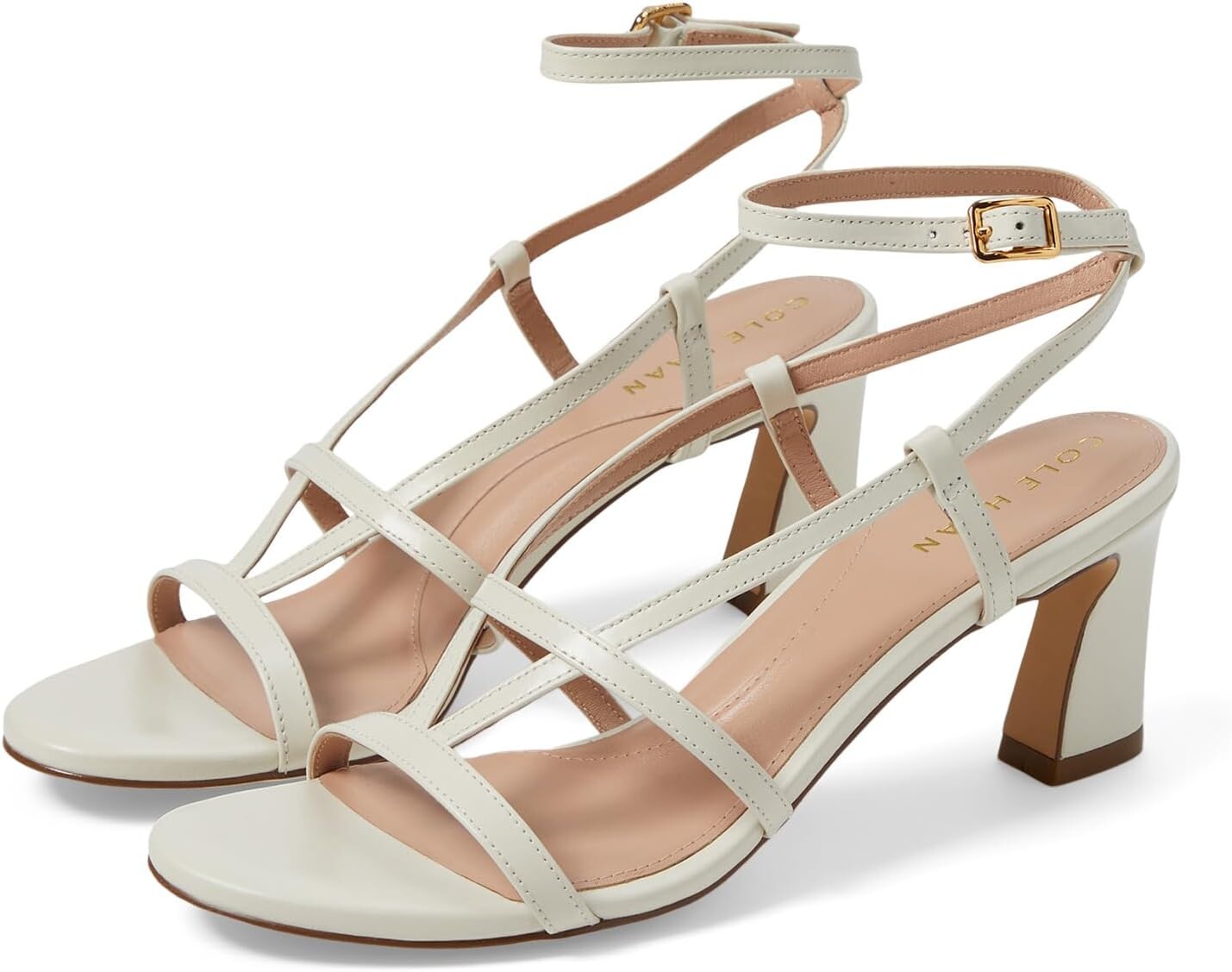 

Туфли Cole Haan Amber Strappy Sandals, цвет Ivory Leather