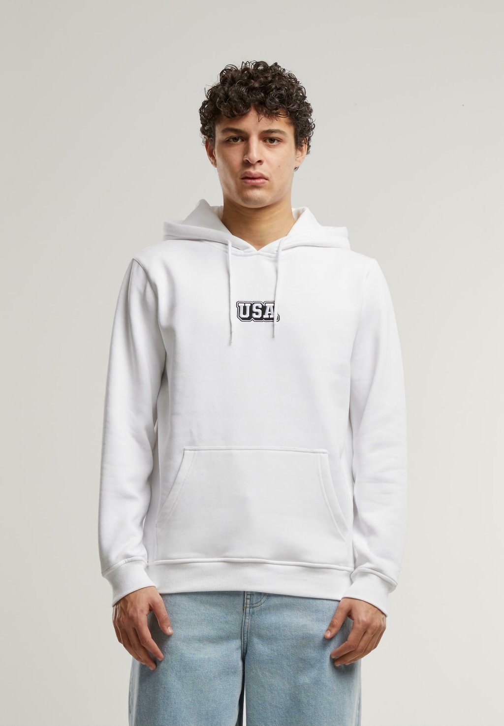 

Толстовка с капюшоном USA COLLEGE WORDING PATCH Mister Tee, белый