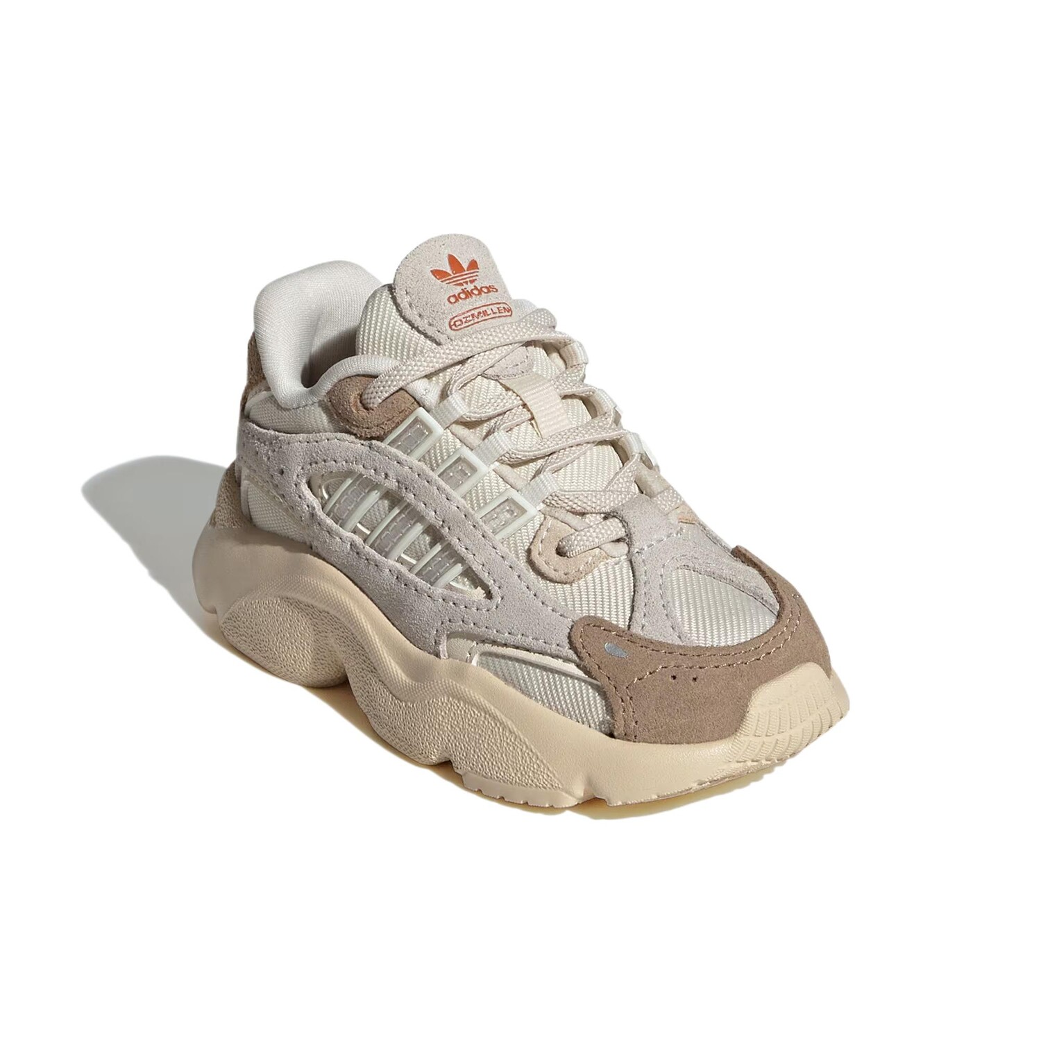 Детская повседневная обувь для детей, кроссовки, кроссовки Adidas, цвет Light Earth Tone / Han Jade White / Alum Brown — фото 3