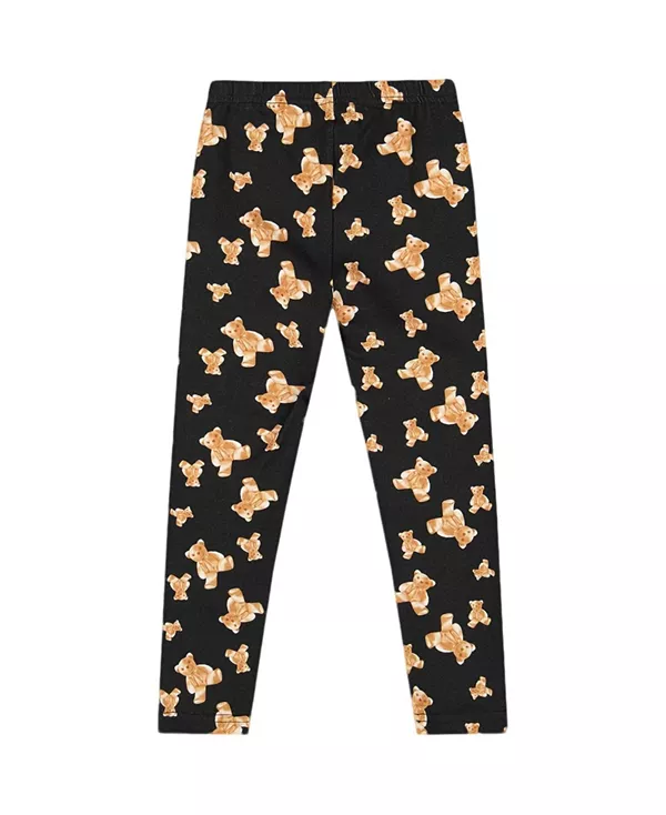 

Детские леггинсы из трикотажа - для малышек и для девочек постарше Deux Par Deux, черный