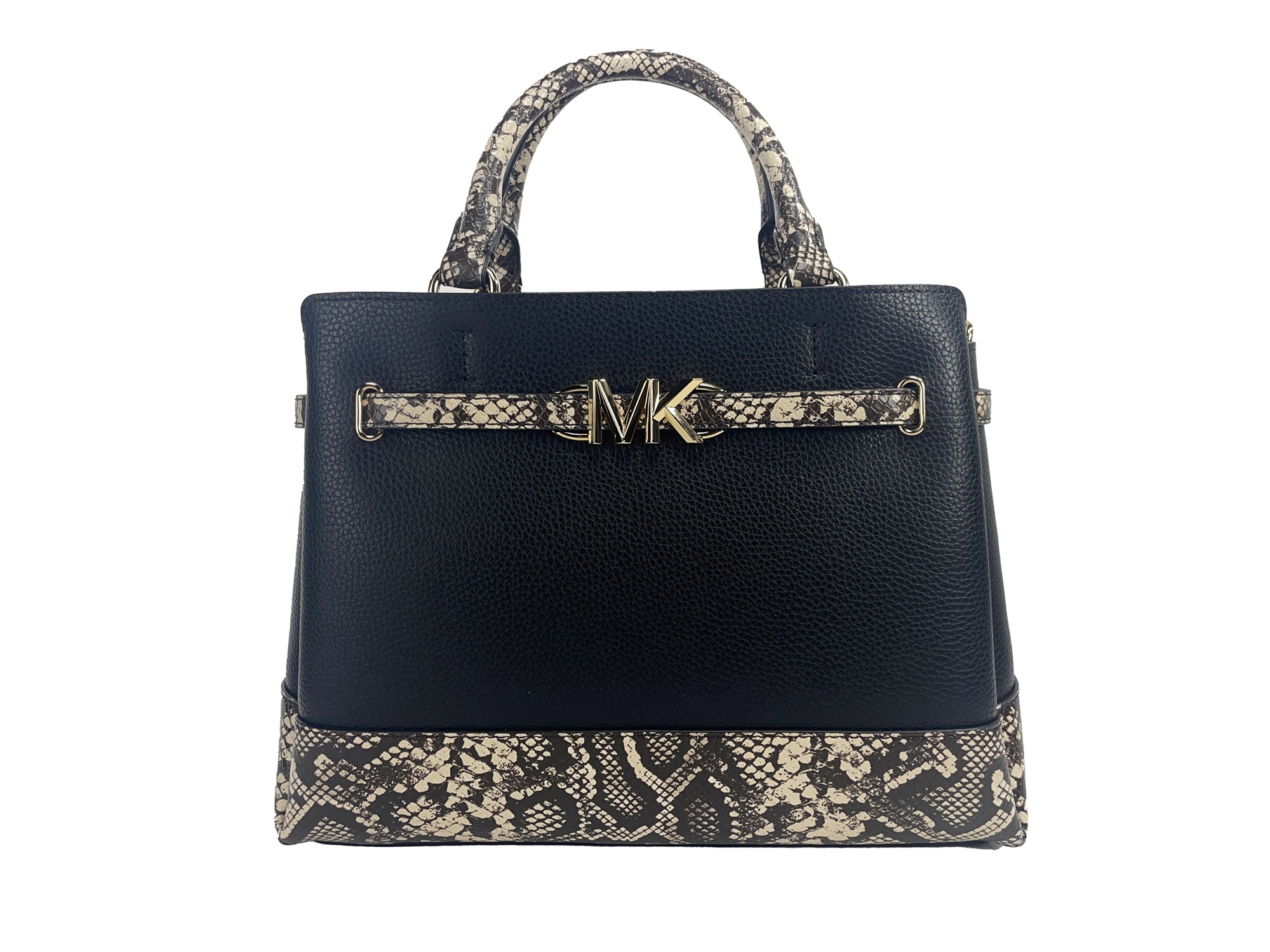 

Большая сумка-портфель через плечо из змеиной кожи Reed Michael Kors