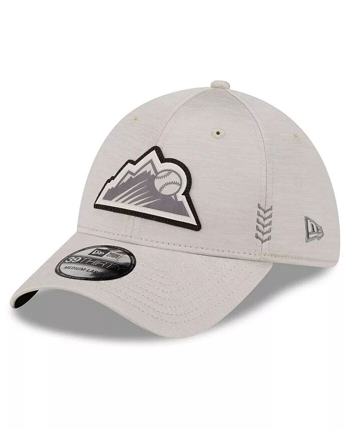 

Мужская кремовая шапка Colorado Rockies 2024 Clubhouse 39THIRTY Flex Fit New Era