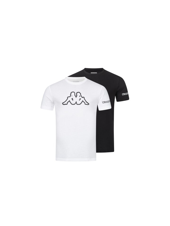 

Футболка Kappa, цвет 1x schwarz/1xweiß
