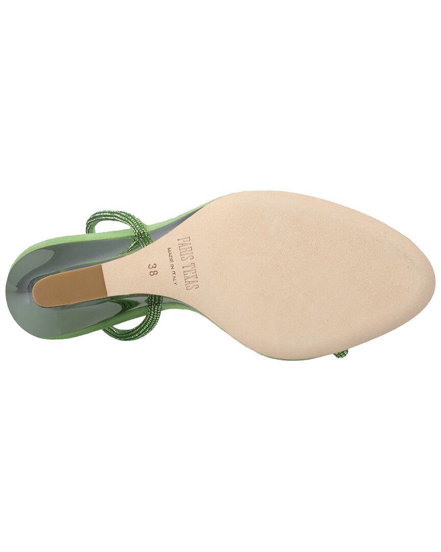 Paris Texas Willow Leather Sandal, зеленый — фото 4