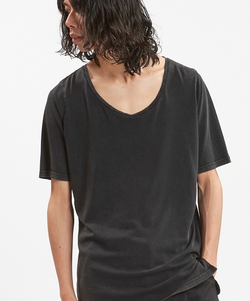 

NO ID. Футболка длинная с боковым разрезом, серая