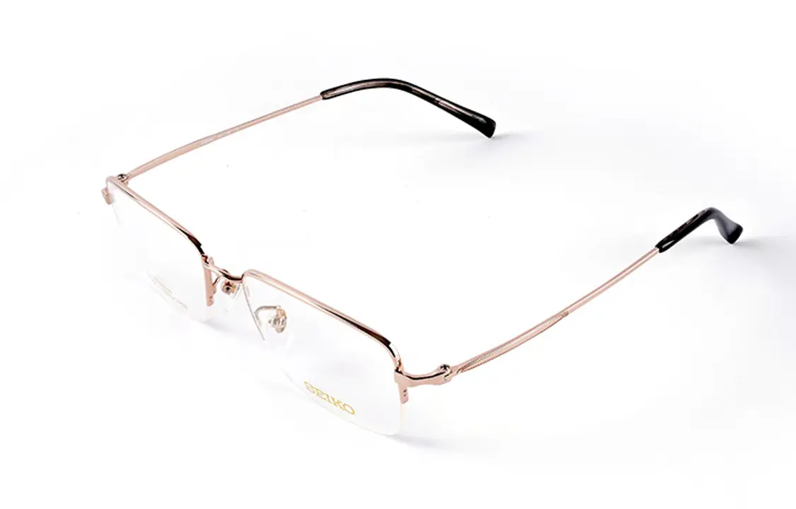 

SEIKO Титановые квадратные очки мужские золотые, Gold