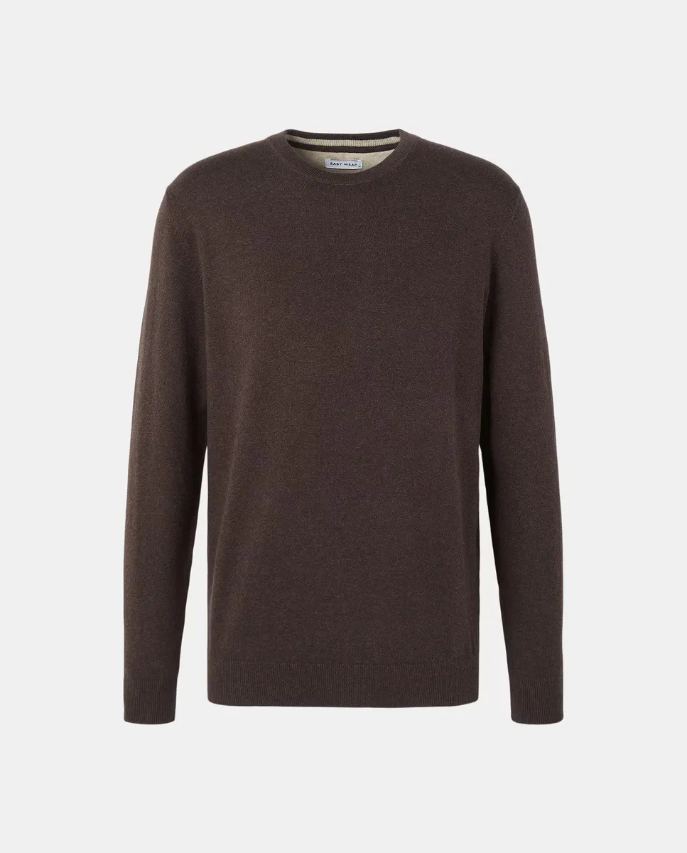 

Однотонный джемпер для мужчин Easy Wear, коричневый