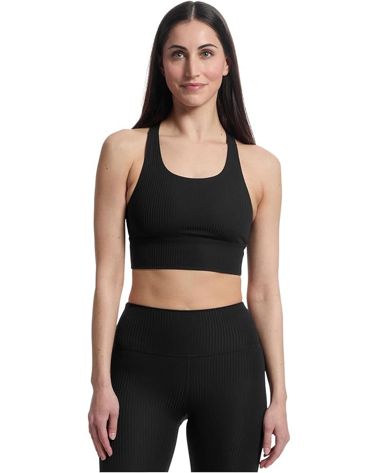 

Бюстгальтер Prana Luxara Rib Racerback Bralette, черный