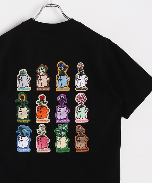 

Футболка с коротким рукавом, принт GRAF&WU 12BOOGHOST, черная