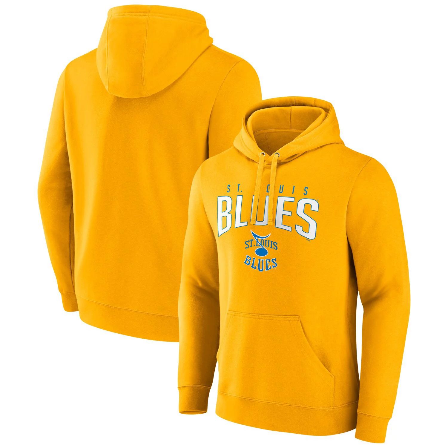 

Мужской пуловер с капюшоном Fanatics Gold St. Louis Blues Special Edition 2.0 с надписью Fanatics