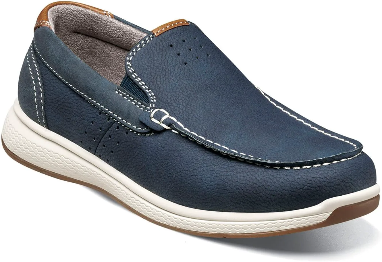 Мокасины Florsheim Boys Crossover с перекрестным швом и без шнурков для мальчиков (малыши/дети младшего возраста/дети старшего возраста), темно-синий