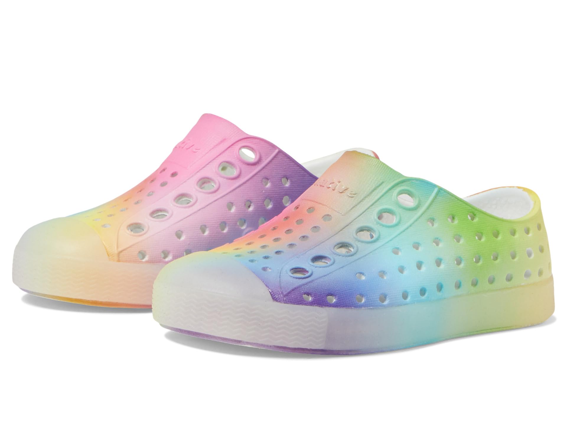 

Кроссовки Native Shoes Kids Jefferson Print, Shell White/Translucent/Rainbow Blur