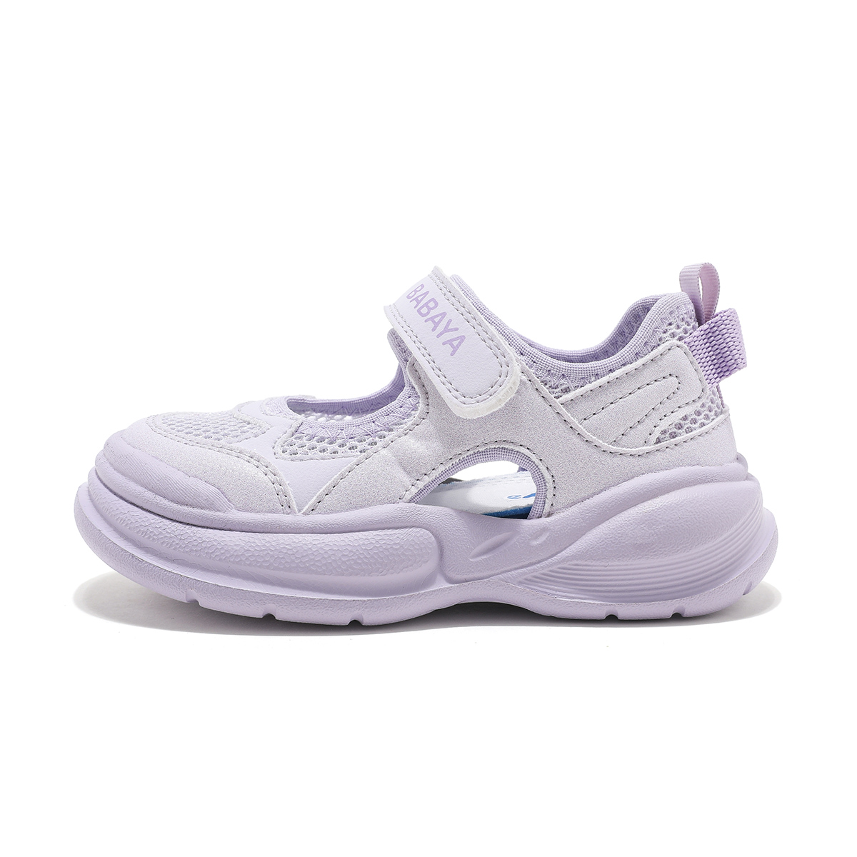 

Нескользящие, износостойкие, водонепроницаемые детские сандалии с низким верхом для детей от 3 до 7 лет Babaya, фиолетовый