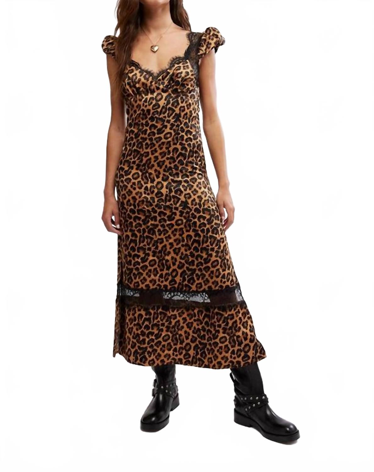 

Глупое сердце Миди платье в натуральном анималистичном принте Free People