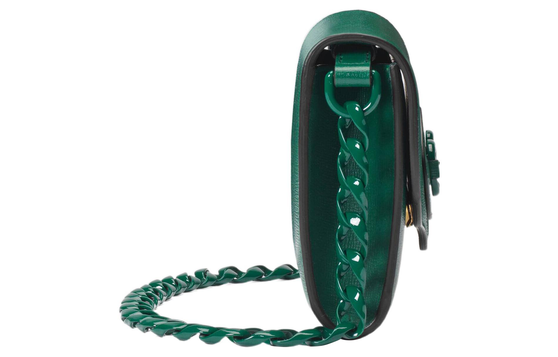 Кожаная сумка кроссбоди Gucci 1955 с подковообразной пряжкой — фото 4