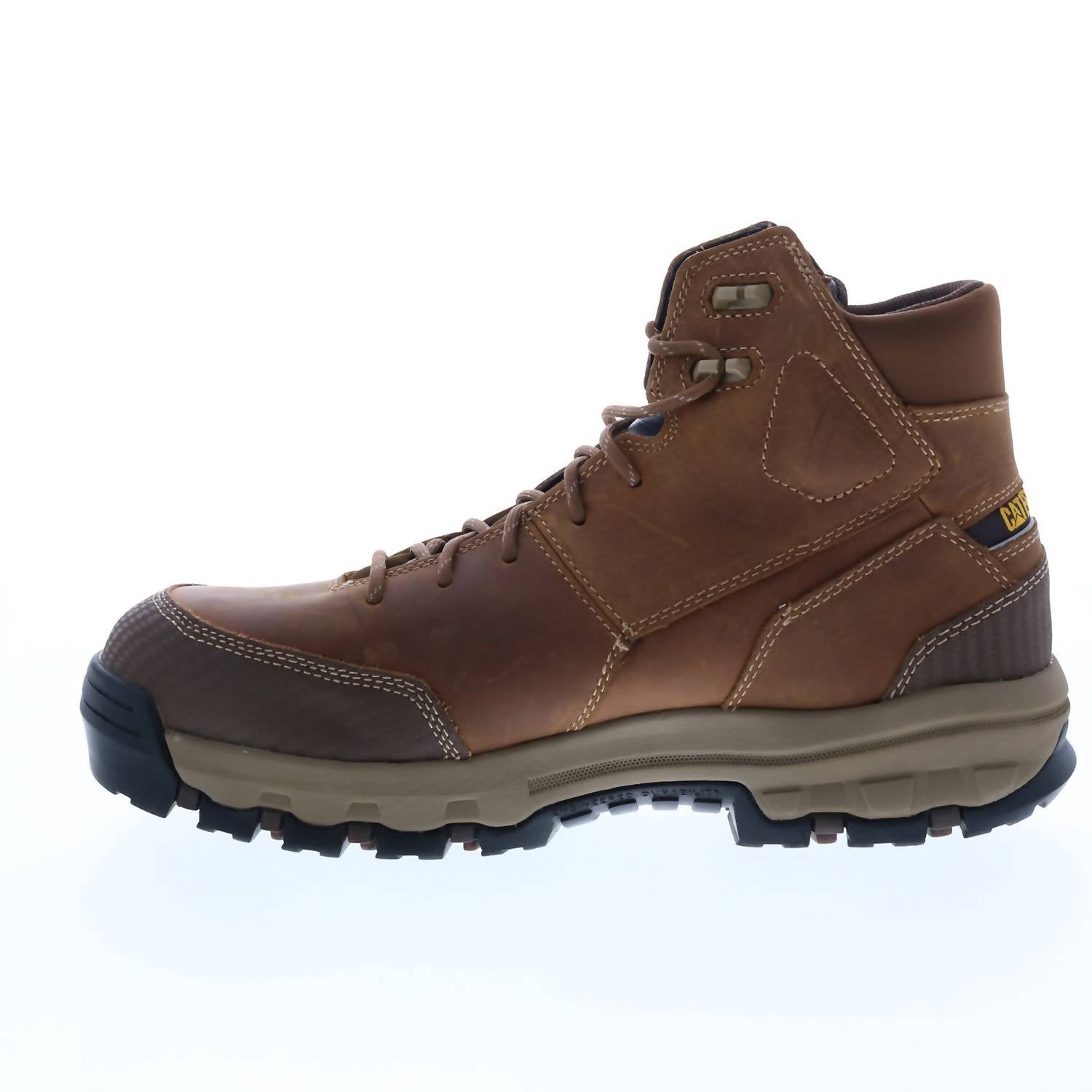 CAT Footwear Мужские водонепроницаемые ботинки Device с композитным носком, темно-бежевого цвета — фото 3