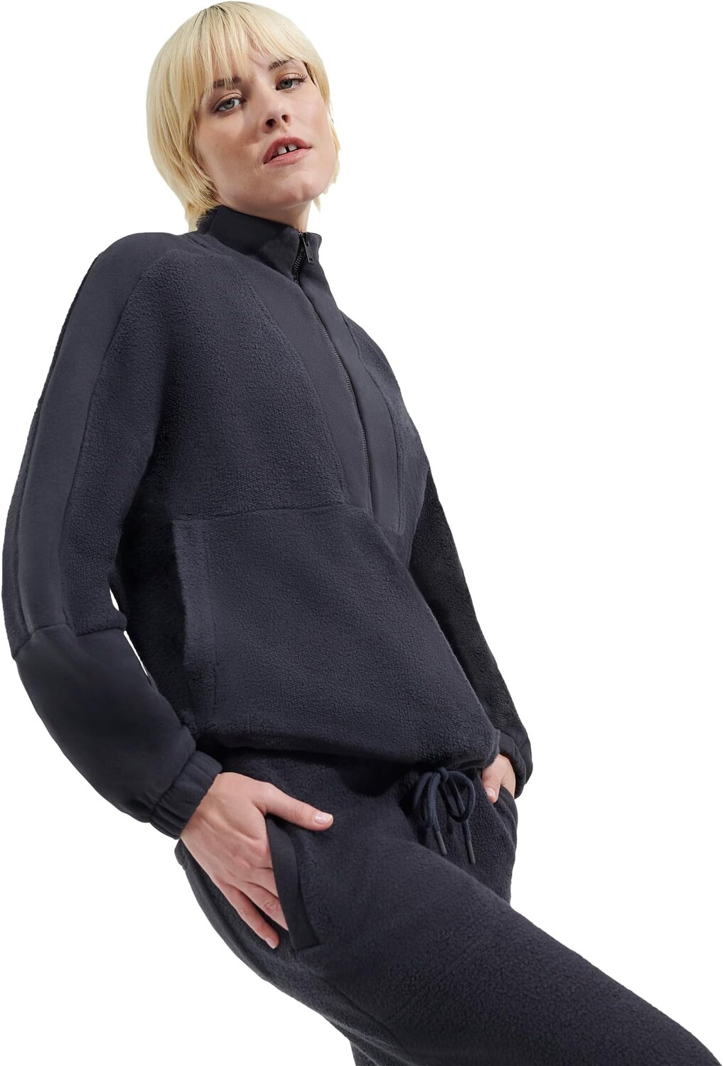 

Толстовка Elana Mixed 1/2 Zip UGG, цвет Ink