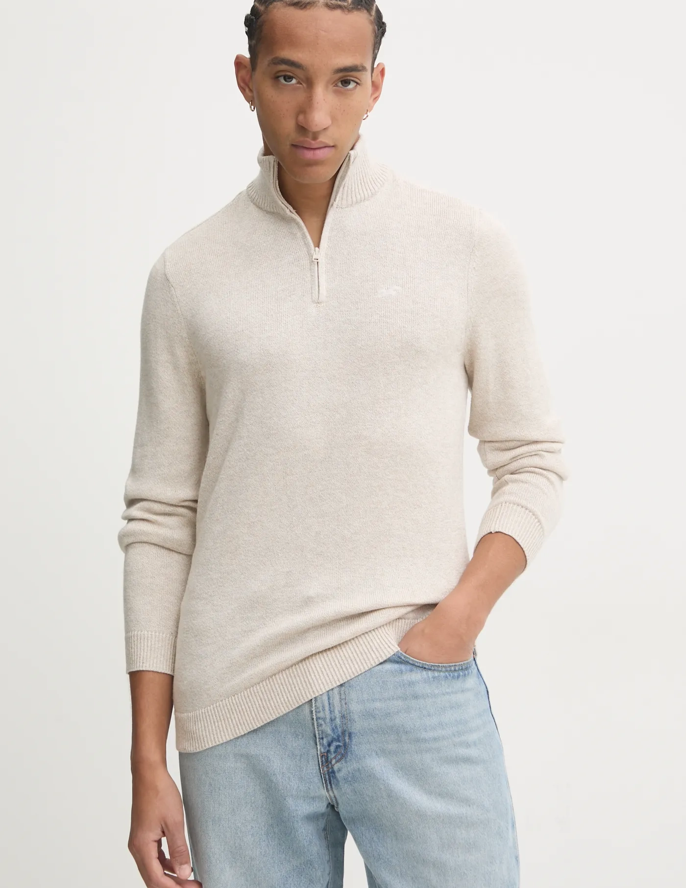 

Свитер Hollister Co., бежевый