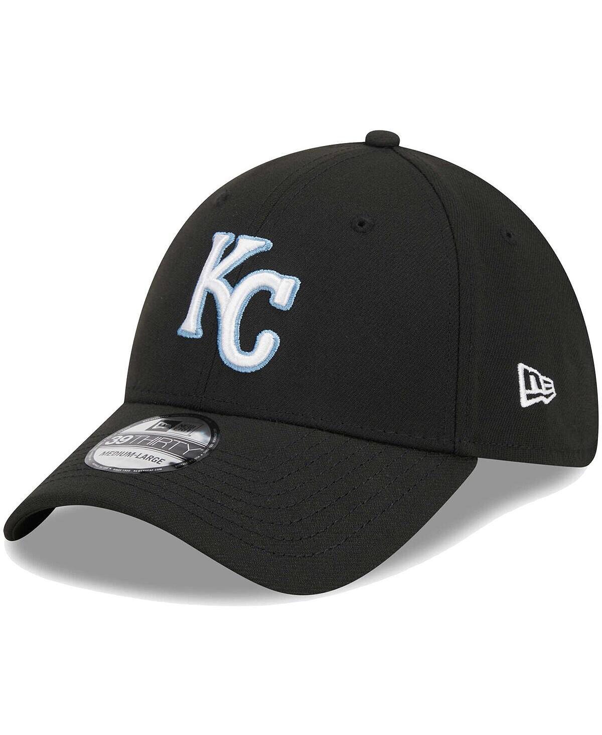 

Мужская черная кепка Kansas City Royals Logo 39THIRTY Flex Hat New Era
