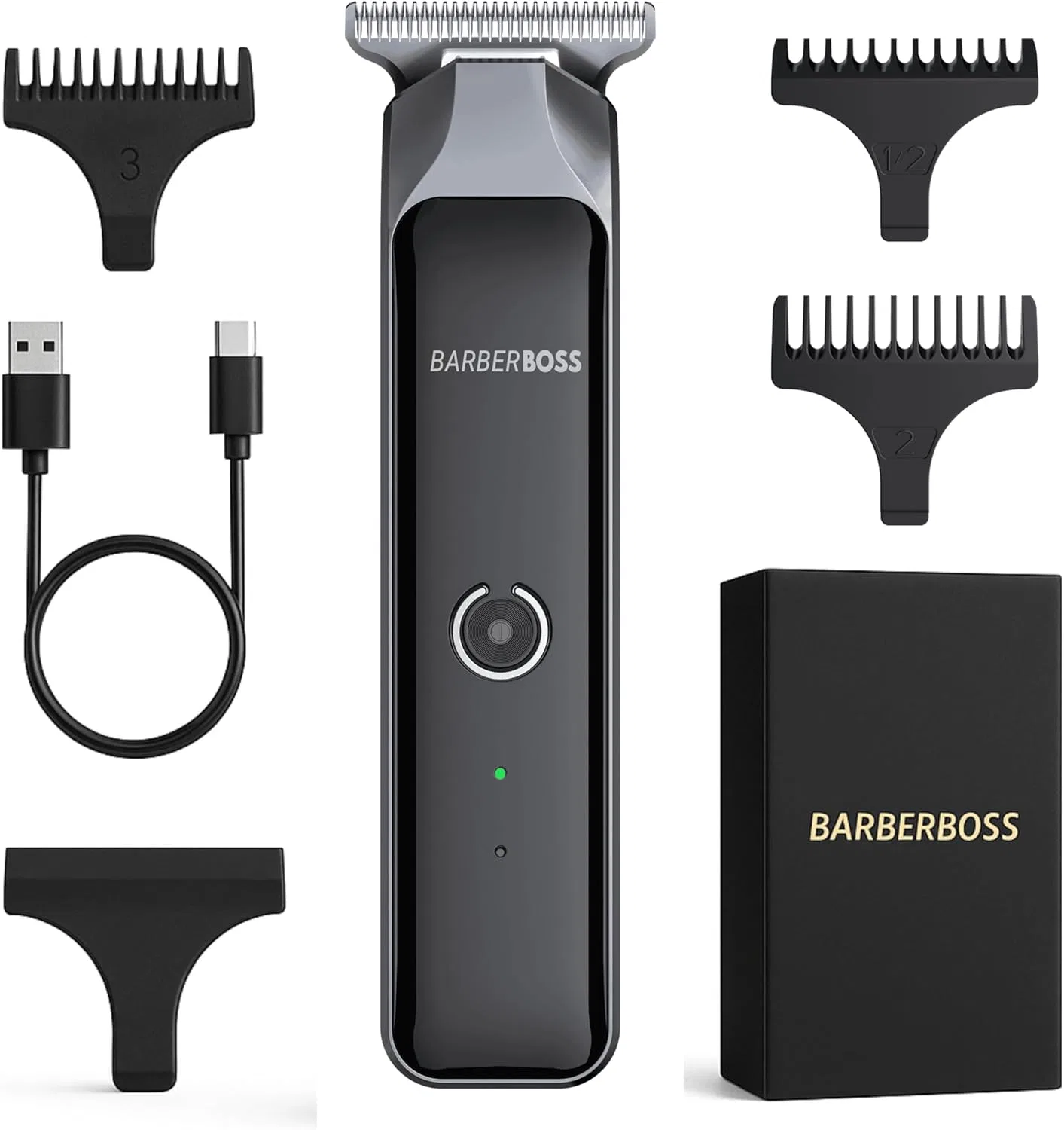 Беспроводной триммер для волос BarberBoss с T-образным лезвием Barberboss