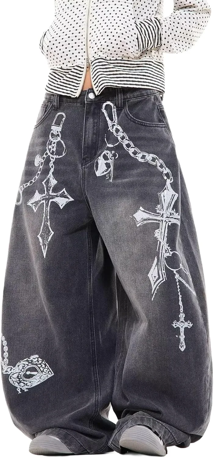 

Брюки джинсы barrel wide leg washed