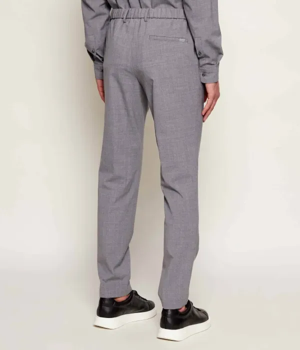 Шерстяные брюки P-Genius-CW-WG-261 slim fit Boss, серый — фото 4