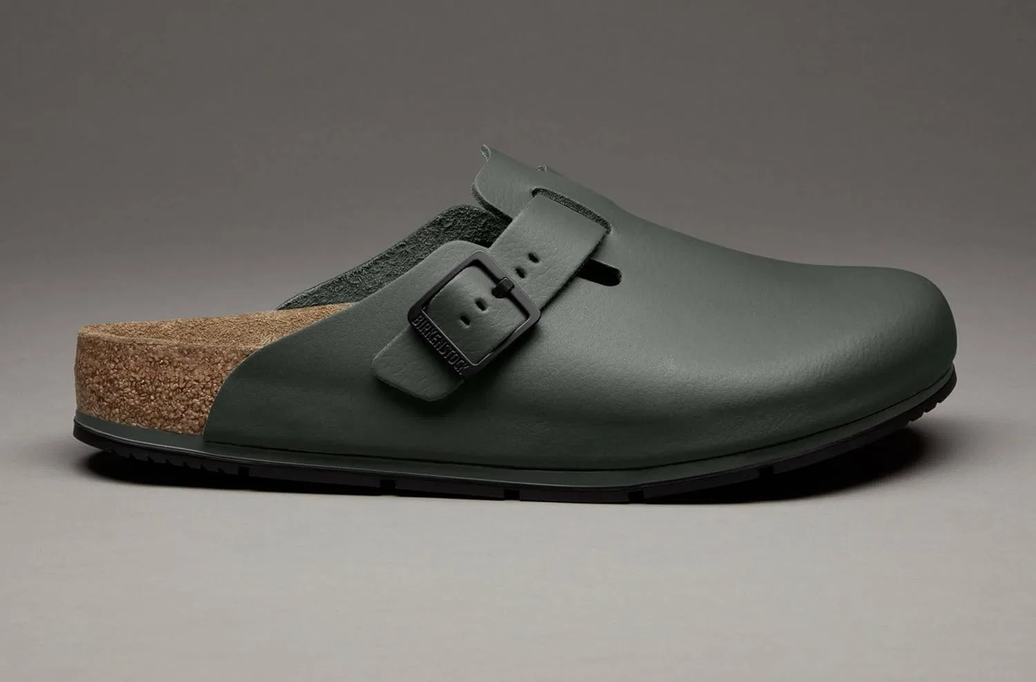 Женские/мужские тапочки BIRKENSTOCK Boston Pro, кожаные мюли/сабо - сертифицированы по стандарту EN ISO 20347:2043 - рабочая обувь для медицинских учреждений, предприятий общественного питания и сферы услуг — фото 4
