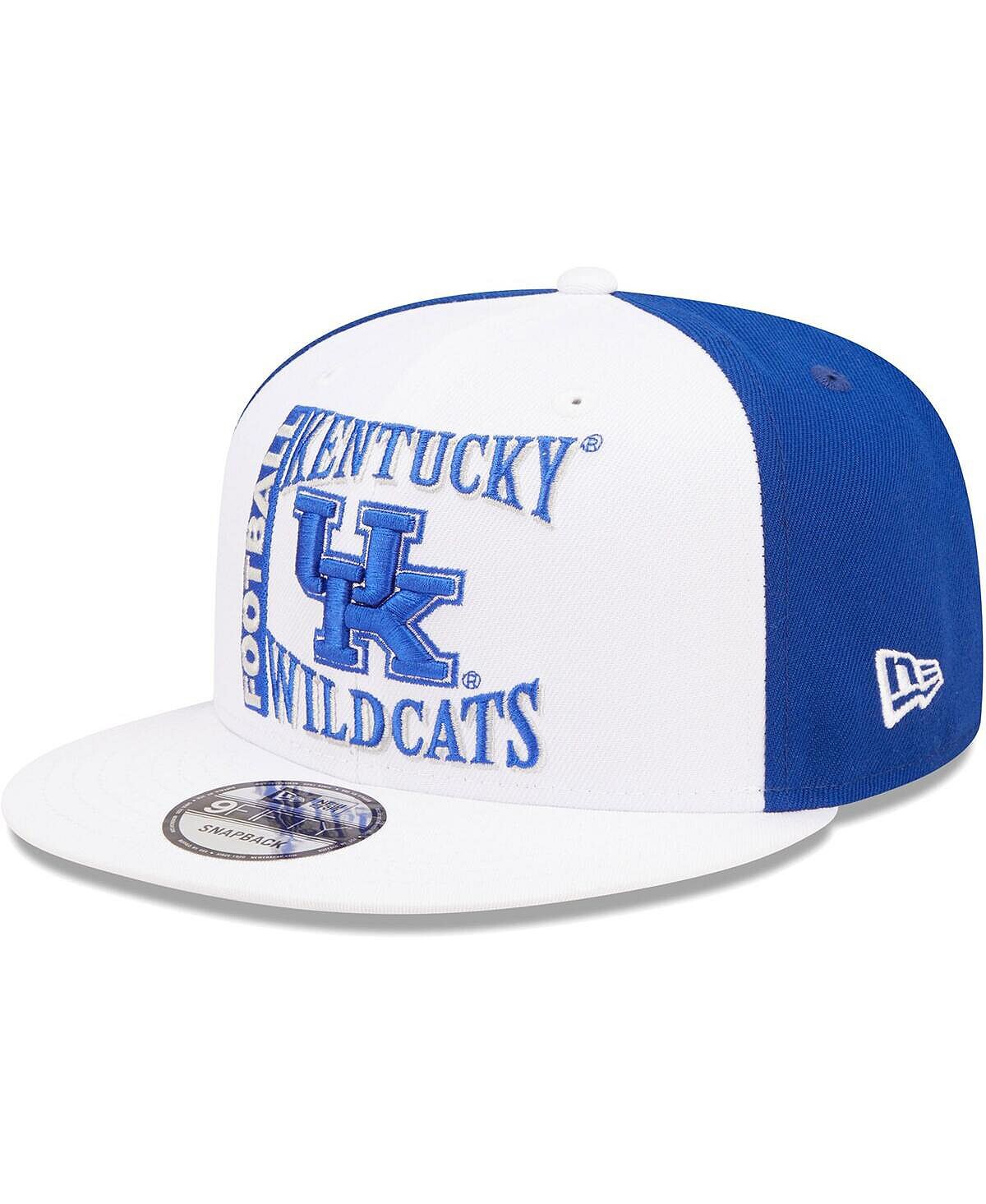 

Мужская бело-синяя кепка Kentucky Wildcats Retro Sport 9FIFTY Snapback New Era