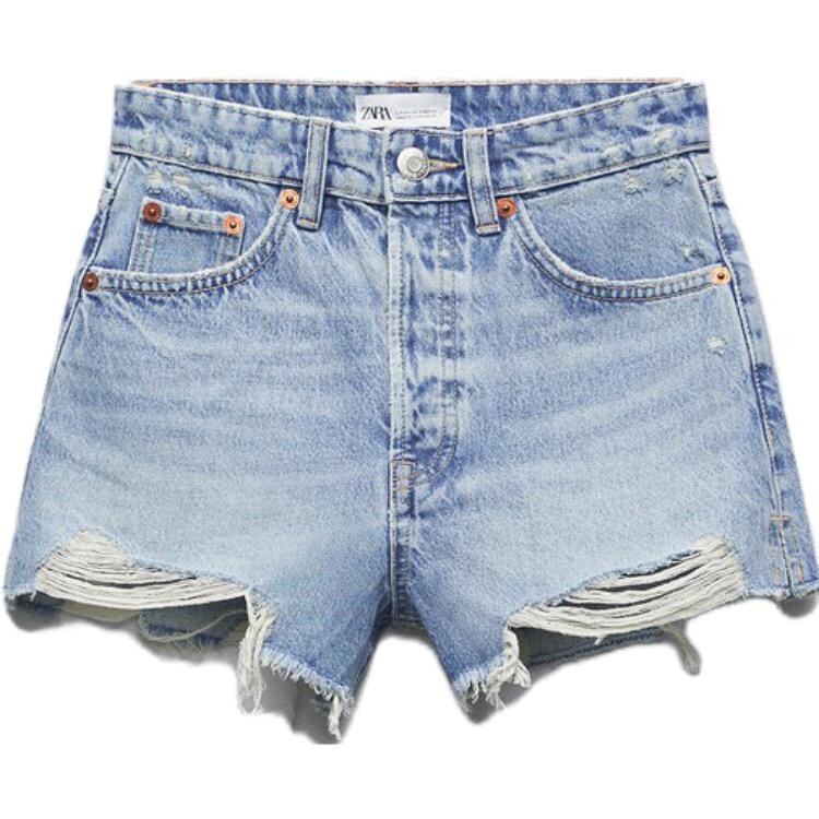 

Джинсовые шорты женские синие Zara