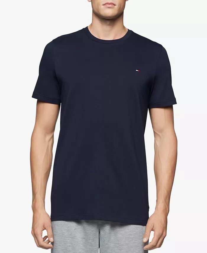 

Мужская хлопковая майка с круглым вырезом Tommy Hilfiger, синий